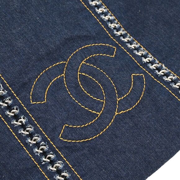Chanel Blue Denim Luxury Line Tote #139693C39B - Picture 10 of 10